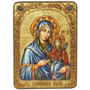 Икона аналойная Святая праведная Анна, мать Пресвятой Богородицы на мореном дубе фото