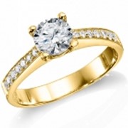 Кольцо из золота с диамантом Anna, Артикул: 1313 фото