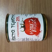 Паста томатная 25%,жестяная банка, 0,840кг