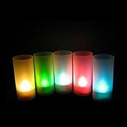 Светодиодная свеча LED Candle в стакане фото