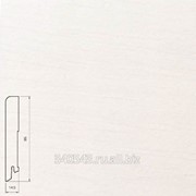 Плинтус шпонированный Pedross белый гладкий 2500х95х15 мм фотография