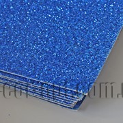 Дизайнерский картон с глитером синий KSB280гр/В2(500х707мм) 1 лист 570300
