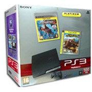 Комплект Sony PlayStation 3 Slim (320 Gb) + игра MotorStorm Pacific Rift + игра Uncharted 2 фотография