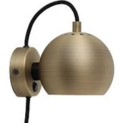 Лампа настенная ball, ?12 см, античная латунь, матовая (70050) фото