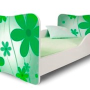 Кровать детская "zielone kwiaty" №2