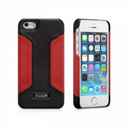 Чехол iCarer для iPhone 5/5S Colorblock Black/Red (back cover)