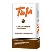 Клей плиточный эластичный «ТИМ 33» фотография