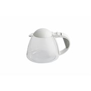Стеклянная колба чаеварки 0,7 л; с ручкой; бело-серая, для TTA2201 фото