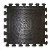 Коврик резиновый толщина 12мм, черный 400х400мм фотография