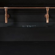 Kerasan Waldorf Металлическая структура для раковины 150см, со стеклянной полочкой, цвет бронза фото