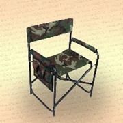 Кресло складное "Следопыт" с карманом на подлокотнике 585х450х825 мм, сталь