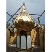 Купол шашкой с барабаном под золото ( нитрид титана)