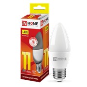 In Home Лампа светодиодная LED-СВЕЧА-VC 11Вт 230В Е27 3000К 820Лм IN HOME 4690612020488 фото