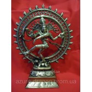 Статуэтка Танцующая Шива-индийский бог из бронзы фотография
