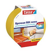 Tesa Лента малярная tesa, для штукатурных работ, ПВХ, 33 м x 50 мм Желтый фото