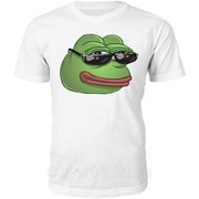 Футболка с Пепе в солнцезащитных очках (Pepe the Frog) фотография