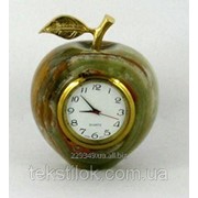 Часы Яблоко из оникса 6,5см фото