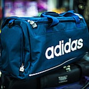 Спортивная дорожная сумка ADIDAS синяя фото