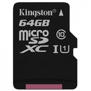 Карта памяти Kingston 64GB microSDXC Class 10 UHS-I (SDC10G2/64GBSP) фотография