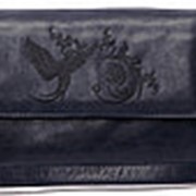 Сумка женская кожаная синяя фото