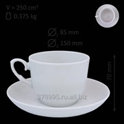 Чайная пара “Кирмаш“ 250 мл белая фотография