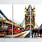 Модульна картина на полотні Лондонський Тауер Брідж код КМ100150-078 фото