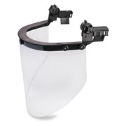 Щиток защитный лицевой РОСОМЗ КБТ Визион Titan, экран из поликарбоната 220х385мм, толщиной 2 мм, универсальное фото