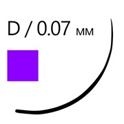 Цветные ресницы для наращивания Lash&Go микс 0,07/D/8-13 mm “Фиолетовый“ (6 линий) фотография