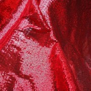 Ткань Сетка с Пайетками Красный