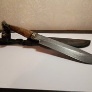 Нож из дамасской стали. Ручная работа фотография