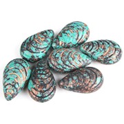 Бусины декоративные 5048, 31*20*12мм, 7шт/упак фото