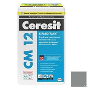Клей Ceresit CM 12 Керамогранит для напольной плитки серый 25 кг фото