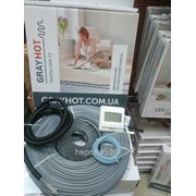 Теплый пол электрический GrayHot 7,4 м2 двухжильный нагревательный тонкий кабель в клей под плитку фото