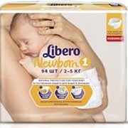 Подгузники Libero Newborn 2-5кг 94шт фотография