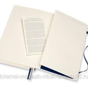 Блокнот Moleskine Classic Large, 400 стр., синий, нелинованный фото