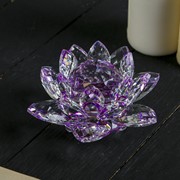 Лотос стекло "Лотос фиолет" диам 13,5 см