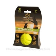 Игрушка для собак интерактивная, Мяч светящийся, жёлтый, 10см DUVO+ фотография