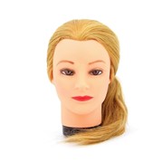 Голова-манекен для причесок, волосы 45 - 50 см Блондинка Dewal фото