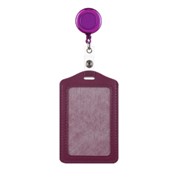 Держатель для карт и визиток офисный 11 см фиолетовый