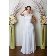Греческое свадебное платье с кружевным корсетом “Майя“ фото