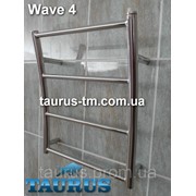 Компактная полотенцесушилка Wave 4/шириной 400 мм (высота 440мм). Wave 4/400 фото