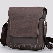 Мужская сумка Polo. Модель 2016 года. Кожаная сумка через плечо. Барсетка. С01