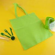 Набор подарочный FIRSTAID: сумка, ланчбокс, набор столовых приборов, зеленый фото
