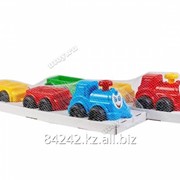 Автотранспортная игрушка Паровоз с вагончиками Максик Технок фото