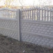 Забор из бетона № 2 фото