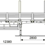 Полуприцеп двухосный бортовой 9334-24-10 с кониками фотография