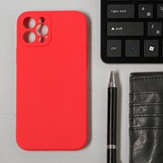 Чехол LuazON для телефона iPhone 12 Pro, Soft-touch силикон, красный фото