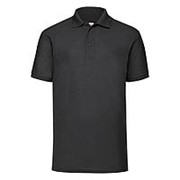 Поло “65/35 Polo“, черный_2XL, 65% п/э, 35% х/б, 180 г/м2 фото
