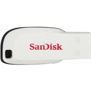 Флешка Sandisk 16Gb Cruzer Blade USB 2.0 white фото