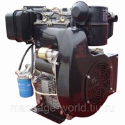 Двигатель дизельный Weima WM290FE (20 л.с., 2 цил., шпонка, эл./стартер) фотография